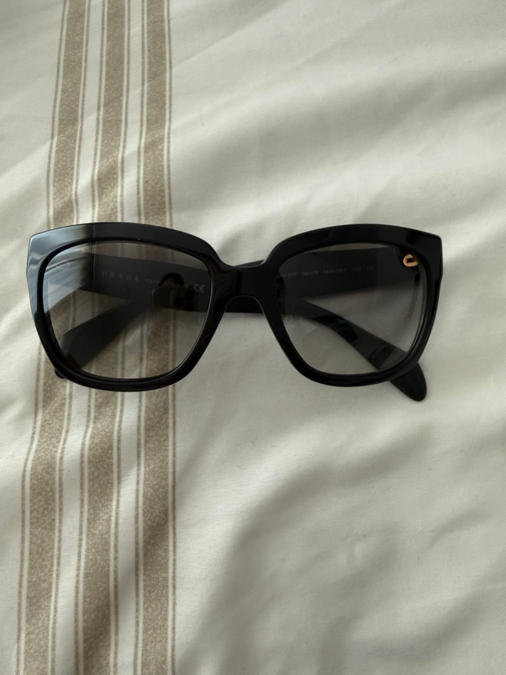 Prada Black Oversized Square Sunglasses